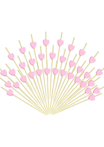 Silhouette 200 Adet Kokteyl Çubukları 4.7 Inç Bambu Ahşap Kürdan El Yapımı Parti Büfe Cupcake Toppers Parti Malzemeleri Şiş (Yurt Dışından)