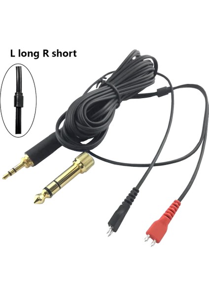 Yedek Ses Kablosu Sennheiser HD25 HD560 HD540 HD480 HD430 414 HD250 Kulaklık Ses Kablosu, L Uzun R Kısa (Yurt Dışından) fiyatları