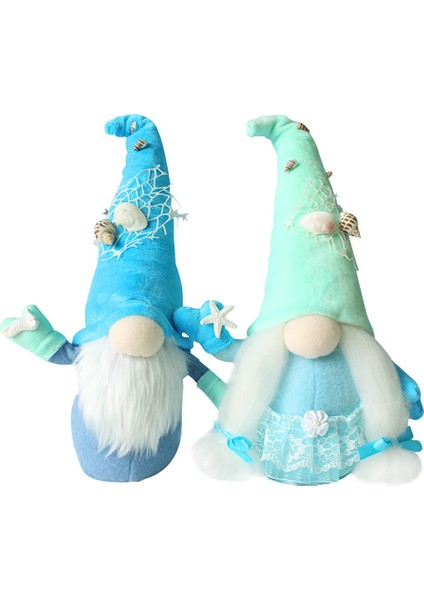 Silhouette Yaz Gnome Dünya Okyanuslar Günü Tatil Peluş Yüzü Olmayan Bebek Ev Partisi Festivali Denizcilik Gnome Tomte Cüce (Yurt Dışından)