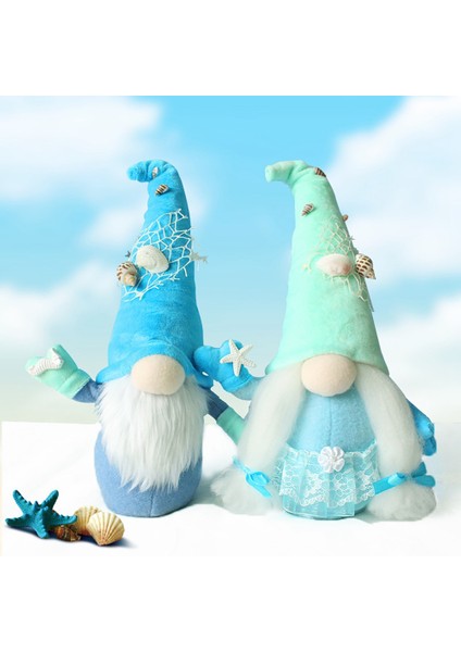 Silhouette Yaz Gnome Dünya Okyanuslar Günü Tatil Peluş Yüzü Olmayan Bebek Ev Partisi Festivali Denizcilik Gnome Tomte Cüce (Yurt Dışından) modelleri