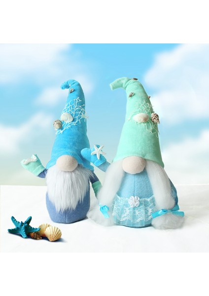 Silhouette Yaz Gnome Dünya Okyanuslar Günü Tatil Peluş Yüzü Olmayan Bebek Ev Partisi Festivali Denizcilik Gnome Tomte Cüce (Yurt Dışından) fırsatları