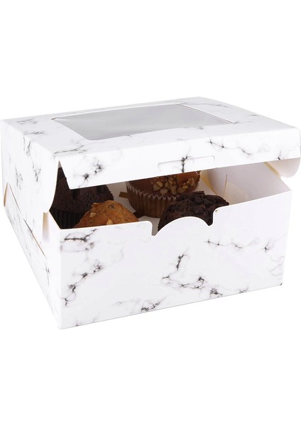 Silhouette 20 Paket Cupcake Kutuları Cupcake Kapları Ek Parçalı ve Pencereli Taşıyıcı Tutucular 4 Cupcake, Muffin, Kurabiye Sığar (Yurt Dışından) indirimleri