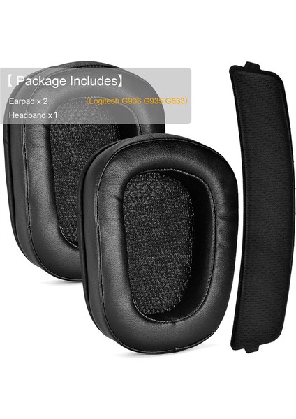 1 Çift Köpük Kulak Pedleri Yastık Deri Kulaklık Yastığı Logitech G933 G935 G633/G 933 G 935 G 633 Artemis Kulaklıklar (Yurt Dışından) indirimleri