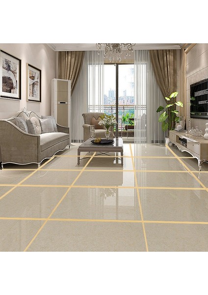 Silhouette 3pcs 50M Altın Kendinden Yapışkanlı Kiremit Etiket Duvar Sticker Ev Dekorasyon Çıkartması (0.5cm Altın) (Yurt Dışından) modelleri