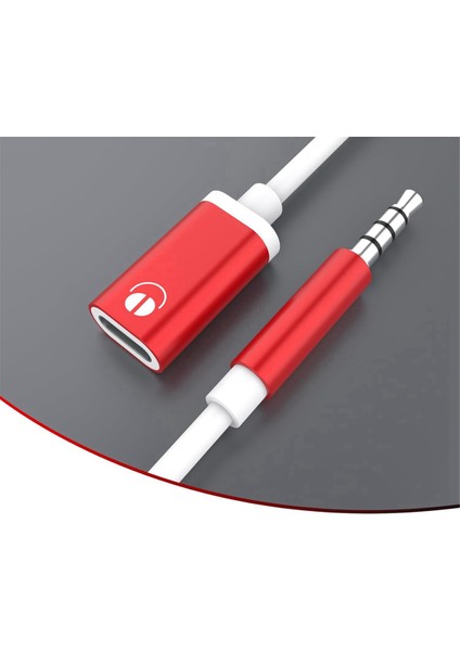 10 Adet Kulaklık Dönüştürücü 3.5mm Erkek - Tip C Dişi Kulaklık Dönüştürücü, Analog Kulaklık Dönüştürücü Kırmızı (Yurt Dışından)