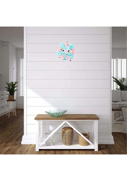 Silhouette Yapay Ortanca Çelenk Ön Kapı Ev Bahçe Çiftlik Evi Duvar Pencere Sundurma Düğün Parti Asılı Dekorlar (Yurt Dışından)