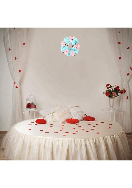 Silhouette Yapay Ortanca Çelenk Ön Kapı Ev Bahçe Çiftlik Evi Duvar Pencere Sundurma Düğün Parti Asılı Dekorlar (Yurt Dışından)