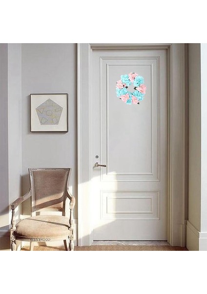 Silhouette Yapay Ortanca Çelenk Ön Kapı Ev Bahçe Çiftlik Evi Duvar Pencere Sundurma Düğün Parti Asılı Dekorlar (Yurt Dışından)