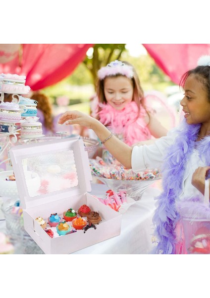 Silhouette 10'lu Paket Cupcake Kutuları, 12 Çıkarılabilir Parçalı Cupcake Kapları ve Muffinler Için Vitrinli Cupcake Tutucular (Yurt Dışından) indirimleri