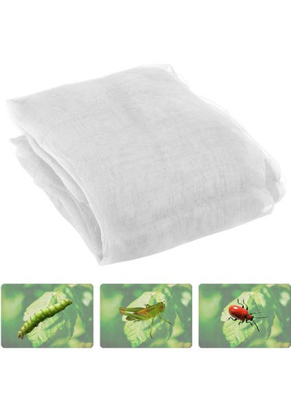 Silhouette 2 Paket Bahçe Böcek Ekranı Böcek Bariyer Netleştirme Mesh Kuş Netleştirme 9.8ft x 6.5 Ft (Beyaz) (Yurt Dışından)