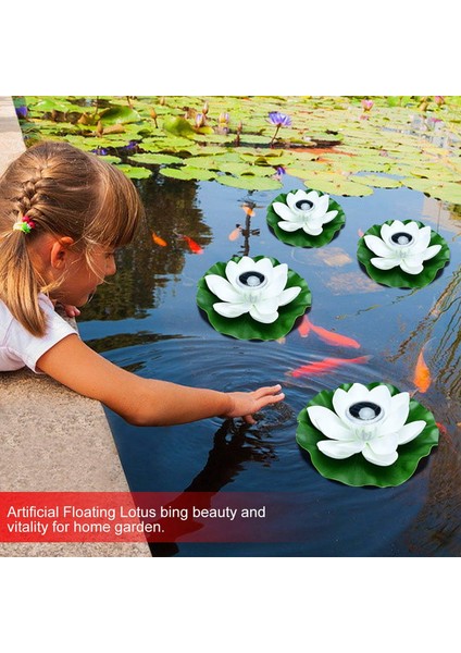 Silhouette 2 Adet Lotus Güneş Fener, Yüzer Havuz Işıkları Rgb LED Güneş Işıkları Lotus Çiçeği Su Geçirmez Yüzer Lamba D (Yurt Dışından)