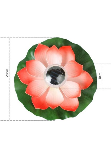 Silhouette 2 Adet Lotus Güneş Fener, Yüzer Havuz Işıkları Rgb LED Güneş Işıkları Lotus Çiçeği Su Geçirmez Yüzer Lamba D (Yurt Dışından)