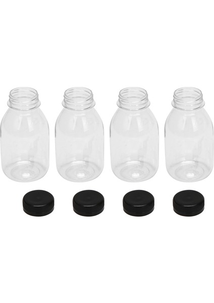 Silhouette Kapaklı Smoothie Şişeleri Için Kapaklı 60 Adet 8 Oz Plastik Şişeler, Içecekler Için Plastik Şişeler, Meyve Suyu Şişeleri (Yurt Dışından)