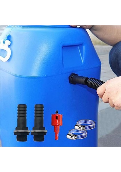 Silhouette Rain Butt Bağlantı Seti, 2 Hortum Soketi ve 50 cm Bağlantı Hortumu Dahil, 25 Mm, Kilit Somunlu, Yağmur Suyu Varilleri Için (Yurt Dışından) fırsatları