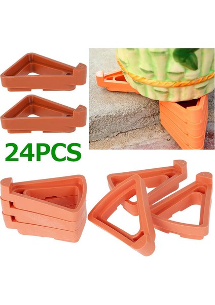 Silhouette Çiçekbitki, 24PCS Görünmez Saksı Yükselticiler Ayak Kaldırıcılar Ayak Parmakları Kaldırıcılar Uygun Sektörü (Yurt Dışından)