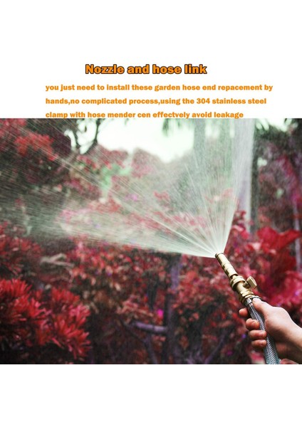 Silhouette Paslanmaz Çelik Kelepçeli Pirinç Hortum Tamir Konnektörü, 58 Inç Bahçe Hortumu Bağlantısı Için Uygun, Erkek ve Dişi Hortum 3 Takım (Yurt Dışından) modelleri