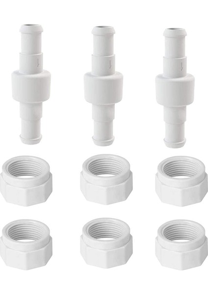 Silhouette Havuz Temizleyici Hortum Döner D20 ve Hortum Somunu D15 Kiti Zodiac 280 180 380 3900 Havuz Temizleyici Için Değiştirin (9 Paket) (Yurt Dışından)