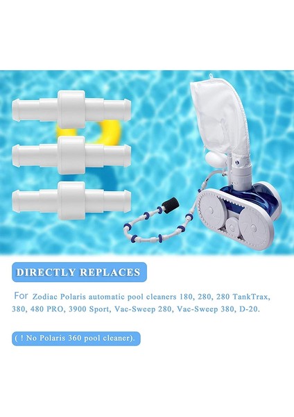 Silhouette Havuz Temizleyici Hortum Döner D20 ve Hortum Somunu D15 Kiti Zodiac 280 180 380 3900 Havuz Temizleyici Için Değiştirin (9 Paket) (Yurt Dışından) fiyatları