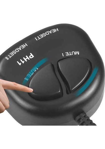 Iki Sessiz Anahtar Eğitim Adaptörü Çift Rj9 Soketleri Rj9 Kulaklık Erkek Fişi Çağrı Merkezi Kulaklık Eğitim Adaptörü 4P4C (Yurt Dışından) modelleri