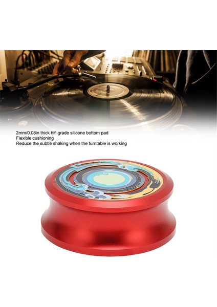 Lp Plak Ağırlık Sabitleyici Plak Kelepçesi Pikap Disk Sabitleyici Vinil Plak Çalar Pikaplar Fonograf, Kırmızı (Yurt Dışından) fırsatları