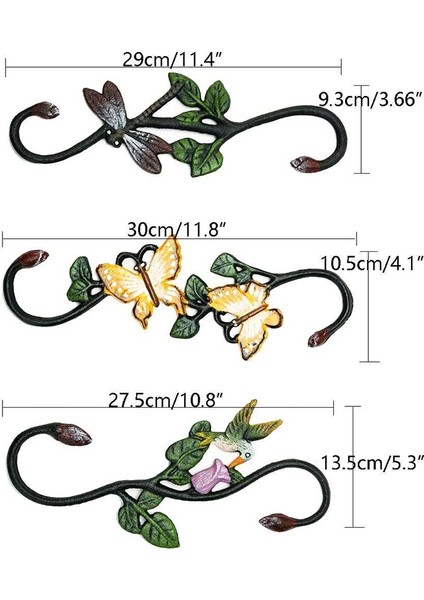 Silhouette Dökme Demir Çok Fonksiyonlu S-Şekilli Bitki Kanca-Dekoratif Bahçe Saksı Asılı Kanca (Yurt Dışından) fiyatları