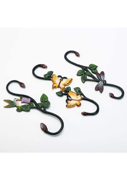 Silhouette Dökme Demir Çok Fonksiyonlu S-Şekilli Bitki Kanca-Dekoratif Bahçe Saksı Asılı Kanca (Yurt Dışından) modelleri