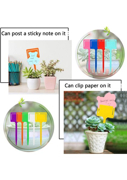 Silhouette 40 Adet Renkli Plastik Bitki Etiketleri, -Tipi Bahçe Etiketleri, Su Geçirmez Kreş Bahçe Işaretleri (Rastgele Renk) (Yurt Dışından) fiyatları