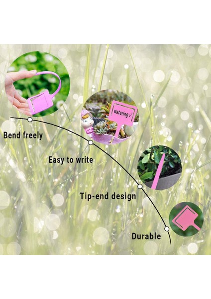 Silhouette 40 Adet Renkli Plastik Bitki Etiketleri, -Tipi Bahçe Etiketleri, Su Geçirmez Kreş Bahçe Işaretleri (Rastgele Renk) (Yurt Dışından) modelleri