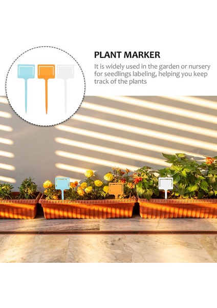 Silhouette 40 Adet Renkli Plastik Bitki Etiketleri, -Tipi Bahçe Etiketleri, Su Geçirmez Kreş Bahçe Işaretleri (Rastgele Renk) (Yurt Dışından) indirimleri