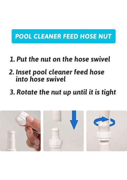 Silhouette Havuz Temizleyici Hortum Döner D20 ve Hortum Somunu D15 Kiti Zodiac 280 180 380 3900 Havuz Temizleyici Için Değiştirin (9 Paket) (Yurt Dışından) indirimleri