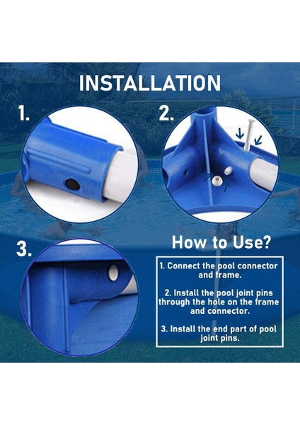 Silhouette Plastik Yüzme Havuzu Bağlantı Pimi Contası (5,5 Cm) Yer Üstü Metal Çerçeve Yüzme Havuzu Bağlantısı Için Uygun-12 Adet (Yurt Dışından) indirimleri