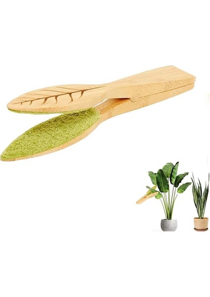 Silhouette 2pcs Yaprak Temizleme Maşası, Bitki Yaprağı Temizleme Maşası, Ahşap Saplı Bitki Yaprağı Lint Temizleyici, Yaprak Temizleme Aracı (Yurt Dışından)