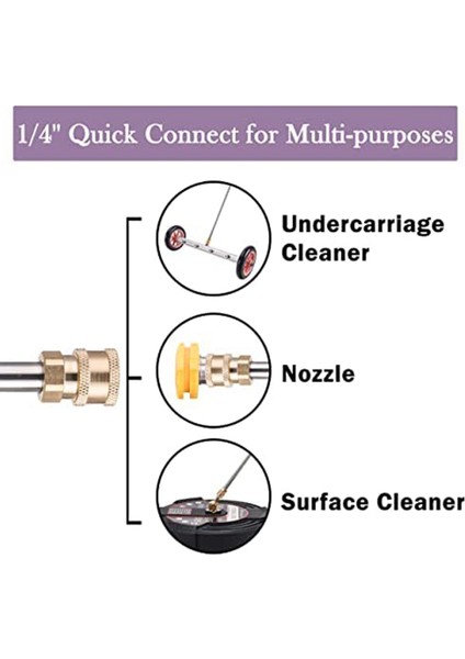 Silhouette Güç Yıkama Uzatma Çubuğu 14 Inç Hızlı Bağlantı 2'li Paket ile 17 Inç Paslanmaz Çelik Basınçlı Yıkama Makinesi (Yurt Dışından) modelleri