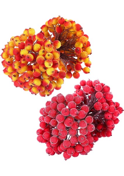 Silhouette 200 Adet Yapay Kırmızı Meyveler Holly Noel Çelenk Süslemeleri Noel Çelenk Yapımı Malzemeleri, Dıy Dekorasyon (Yurt Dışından)