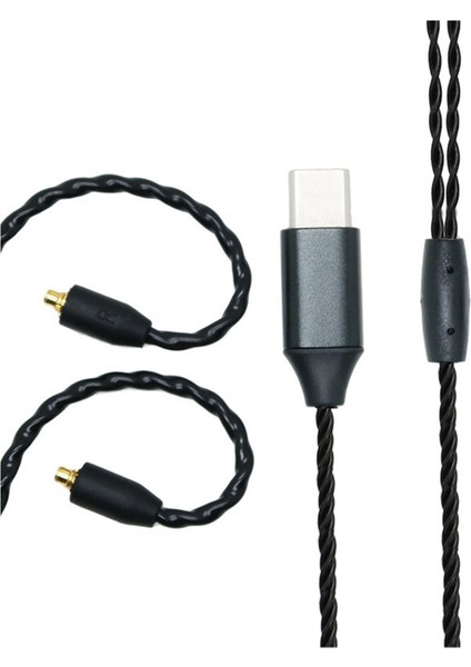24BIT Saf Bakır Hıfı Yükseltme Kablosu Tip-C Fiş Konnektörü, Cep Telefonu Için Hifi Kulaklık Yükseltme Kablosu, Mmcx Bağlantı Noktası (Yurt Dışından)