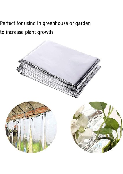 Silhouette 6 Paket Yüksek Gümüş Yansıtıcı Mylar Film, Bahçe Sera Kaplama Folyo Levhalar Bitki Büyümesini Etkili Bir Şekilde Artırır (Yurt Dışından) indirimleri