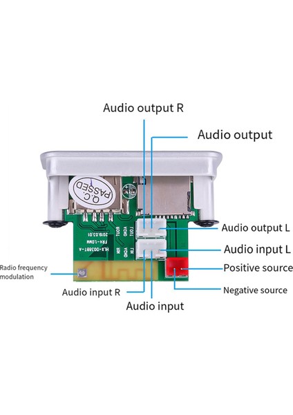 Bluetooth 5.0 Mp3 Wma Ape Kod Çözme Kartı Araba Ses USB Tf Fm Radyo Eller Serbest Modülü Mp3 Çalar Hoparlör 5V Için (Yurt Dışından) indirimleri