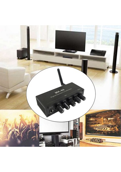 5.0 Bluetooth Koaksiyel Dekoder Ev Açık Araba Ktv Şarkı Tv Cep Telefonu Karaoke Mikrofon Yankılanma Dekoder (Yurt Dışından)