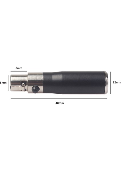 Xlr Mini 3 Pin Erkek 4 Pin Dişi Ses Adaptör Fiş Konnektörü Hi-Fi Sinyal Dönüştürücü Adaptör Mikrofon Hoparlör (Yurt Dışından)
