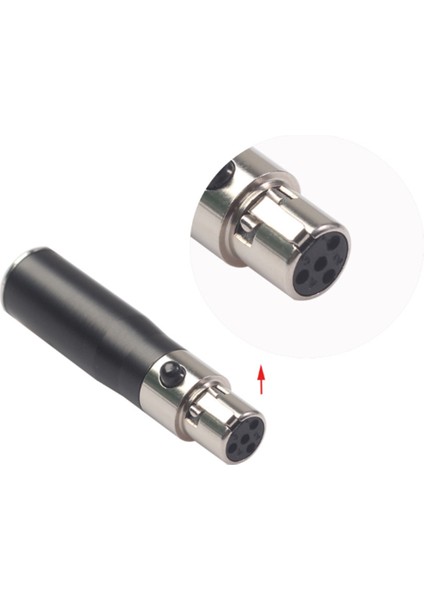 Xlr Mini 3 Pin Erkek 4 Pin Dişi Ses Adaptör Fiş Konnektörü Hi-Fi Sinyal Dönüştürücü Adaptör Mikrofon Hoparlör (Yurt Dışından)