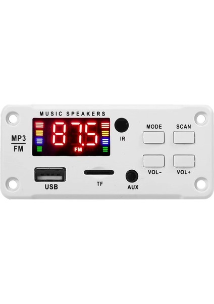 50W Bluetooth V5.0 Mp3 Kod Çözme Kurulu 5V-12V Bluetooth Uyumlu 5.0 Araç Fm Radyo Modülü USB Aux Wma Oynatıcı Dekoder (Yurt Dışından)