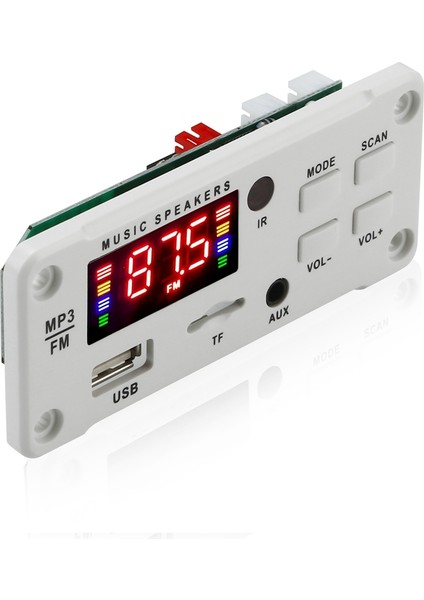 50W Bluetooth V5.0 Mp3 Kod Çözme Kurulu 5V-12V Bluetooth Uyumlu 5.0 Araç Fm Radyo Modülü USB Aux Wma Oynatıcı Dekoder (Yurt Dışından)