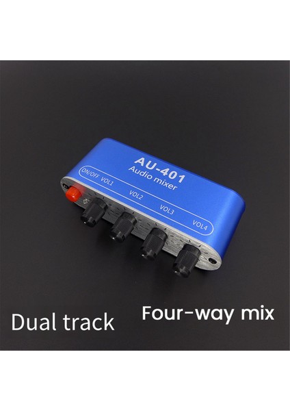 Dc 5V-12V AU-401 Stereo Ses Mikseri 4 Giriş 1 Çıkış Ayrı Ayrı Kontrol Kartı Ses Miksajı Dıy Kulaklık Amplifikatörü (Yurt Dışından)