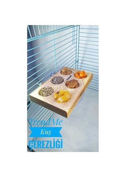 Doğal Ahşap Kuş Yemliği Ebatlar ve Depolama Kapasitesi