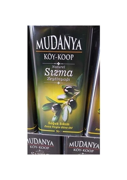 Mudanya Soguk Sıkım Sızma Zeytinyağı 5 Lt