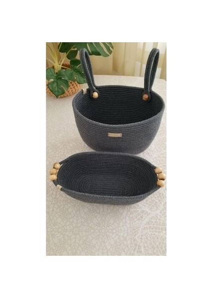 2’li Banyo Mutfak Düzenleyici Boncuklu Sepet, Asılabilir Sepet , Ekmek Sepeti, Hasır Sepet modelleri