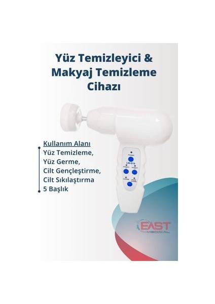 Portable Electronic Yüz Temizleme Seti Adaptörlü Frimatör Brush Fırça