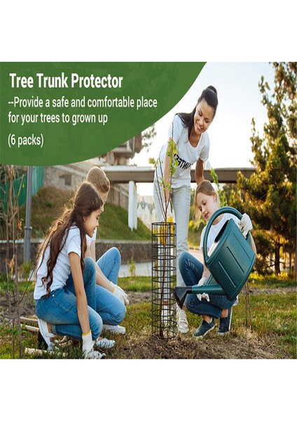 Silhouette Ağaç Gövde Koruyucusu, 6 Paket Fermuarlı Bağlar ve Metal Kazıklarla Koruyucuları, Bahçe Koruma Ağaç Sarma Kafesi (Yurt Dışından) fiyatları