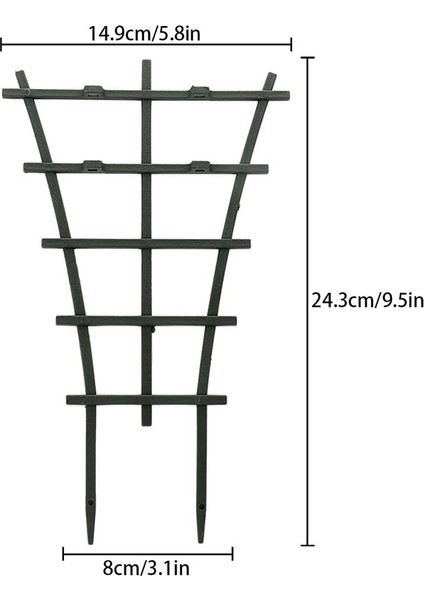 Silhouette 10 Adet Bahçe Tesisi Desteği, Mini Tırmanma Kafes Çiçek Rattan Çerçeve Kafeslerini Netleştirme, Yeşil (Yurt Dışından) fiyatları