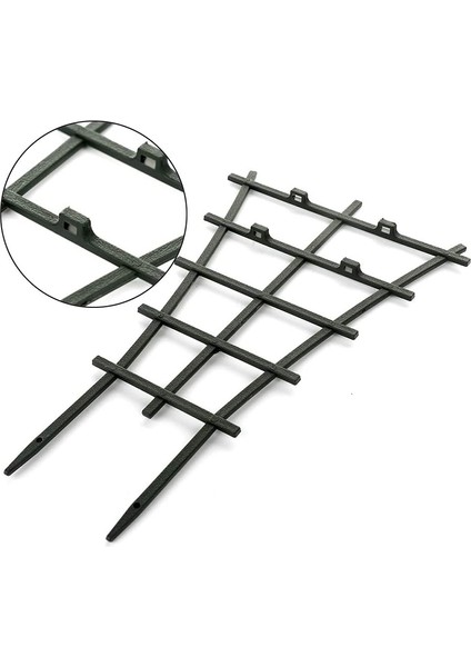 Silhouette 10 Adet Bahçe Tesisi Desteği, Mini Tırmanma Kafes Çiçek Rattan Çerçeve Kafeslerini Netleştirme, Yeşil (Yurt Dışından) modelleri